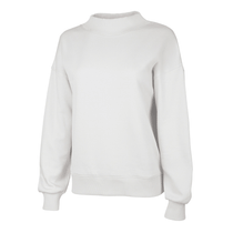 Charles River Women's White Willow Mock-Neck Sweatshirt