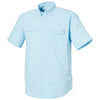 HUK Men's Crystal Blue Tide Point Short Sleeve Shirt