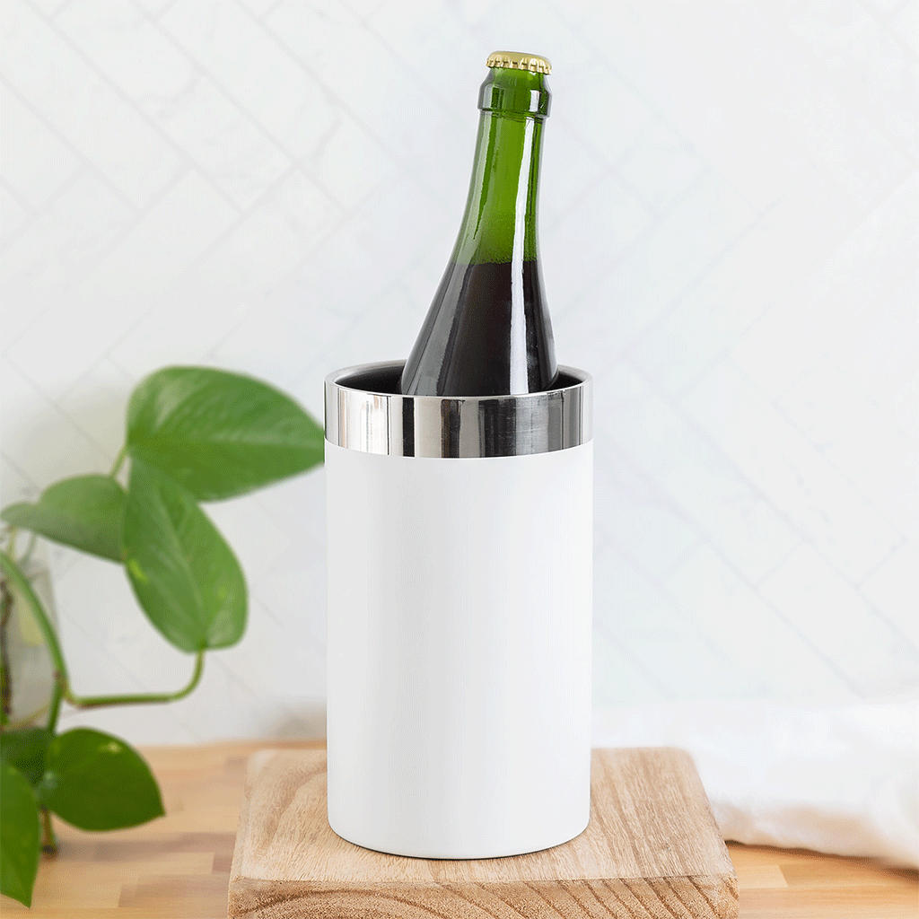 ETS Matte White Sonoma Bottle Chiller - 50oz