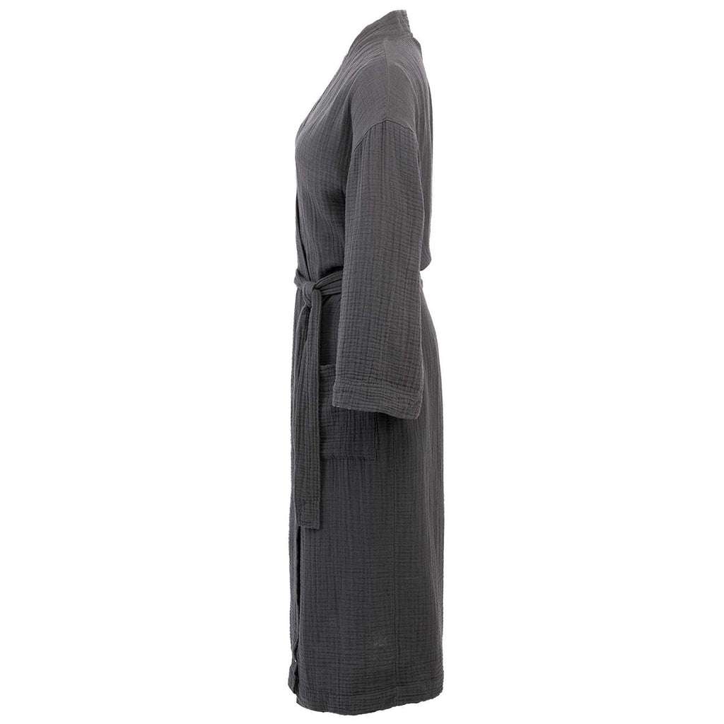 Wellable Grey Storm Cotton Robe Unisex