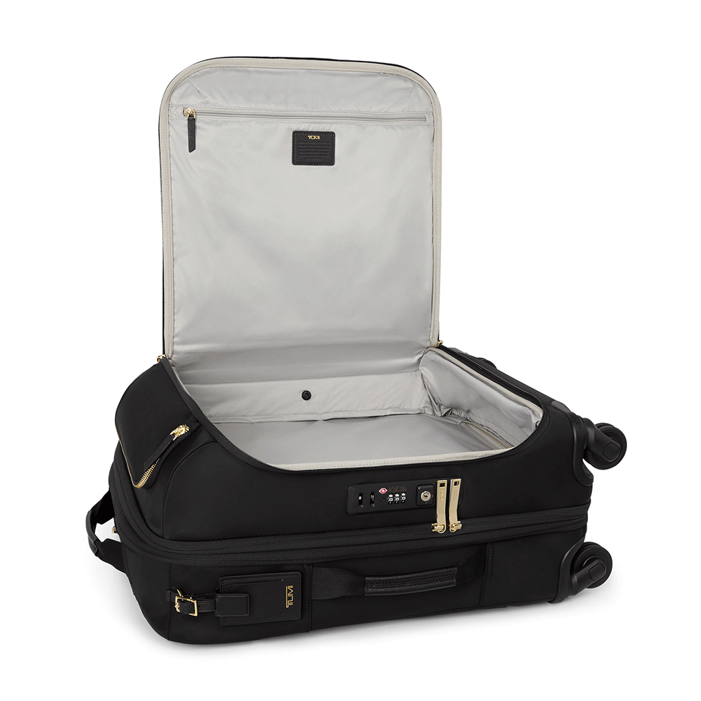 TUMI Black/Gold Voyageur Leger Continental Expandable Carry-On