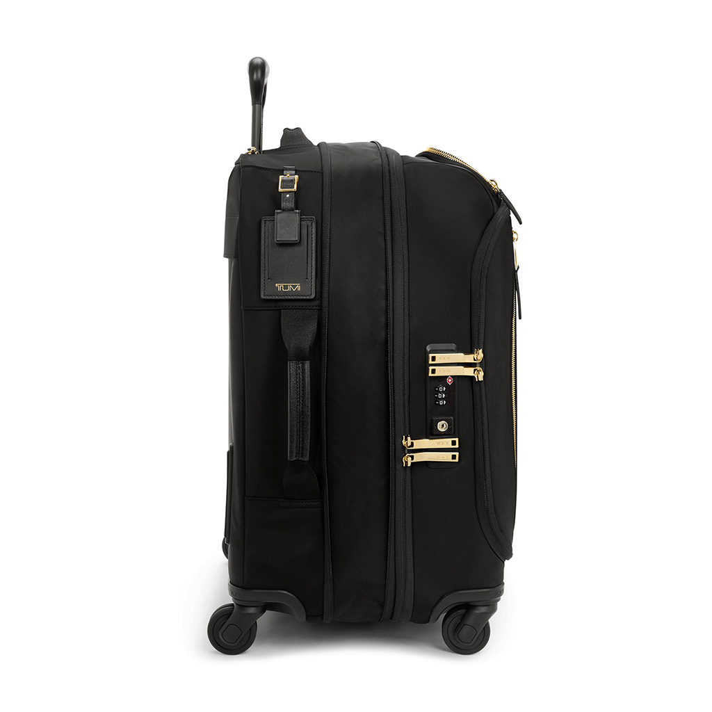 TUMI Black/Gold Voyageur Leger Continental Expandable Carry-On