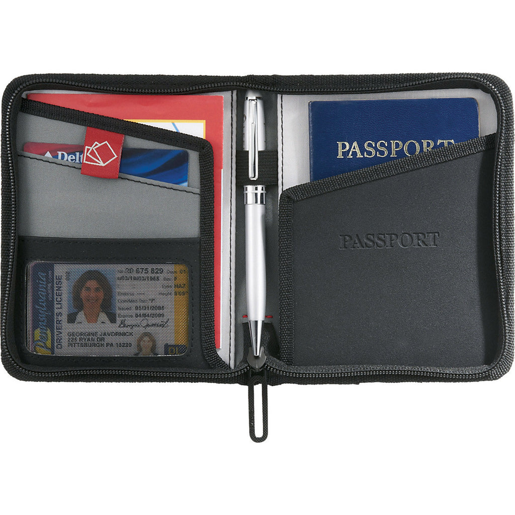Elleven Black Traverse RFID Passport Wallet