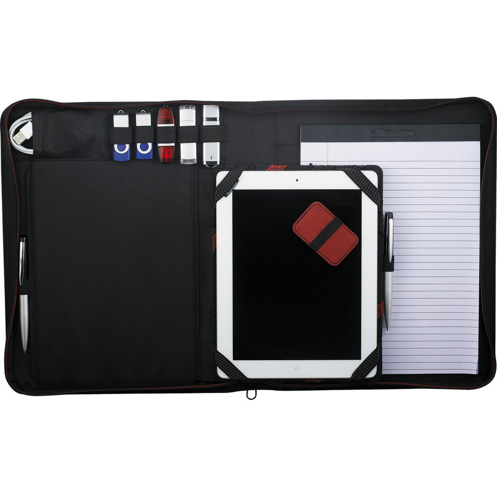 Elleven Black Vapor 10" Tablet Zippered Padfolio
