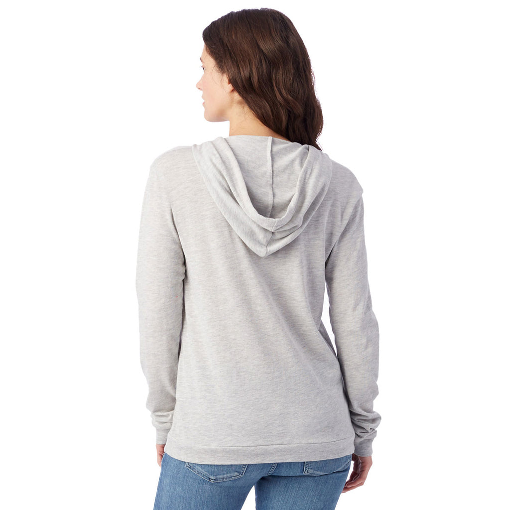 Alternative Apparel Women's Light Grey Eco-Jersey Pullover