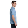 Hanes Men's Light Blue 5.2 oz. 50/50 EcoSmart Jersey Pocket Polo