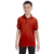 Hanes Youth Deep Red 5.2 oz. 50/50 EcoSmart Jersey Knit Polo