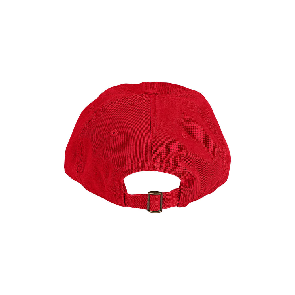 Vantage Men's Red Clutch Bio-Washed Unconstructed Twill Cap