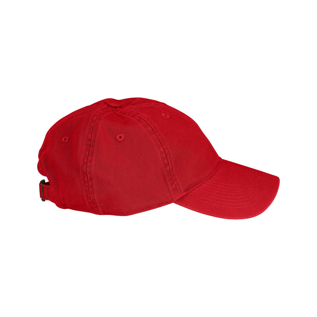 Vantage Men's Red Clutch Bio-Washed Unconstructed Twill Cap