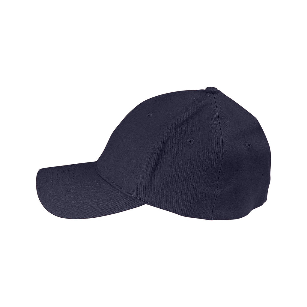 Vantage Men's Navy Clutch Solid Stretch Fitted Constructed Twill Cap