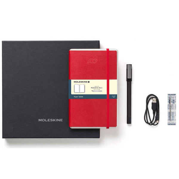 Moleskine Scarlet Red Smart Writing Set Ellipse Dotted Paper