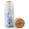 Gemline Blue Watermark Celeste Bamboo Ceramic Bottle