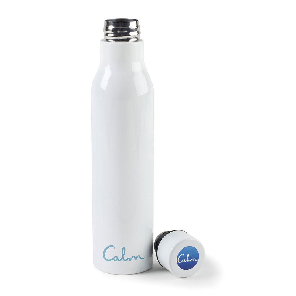Gemline White Sidney Double Wall 17 oz. Stainless Bottle