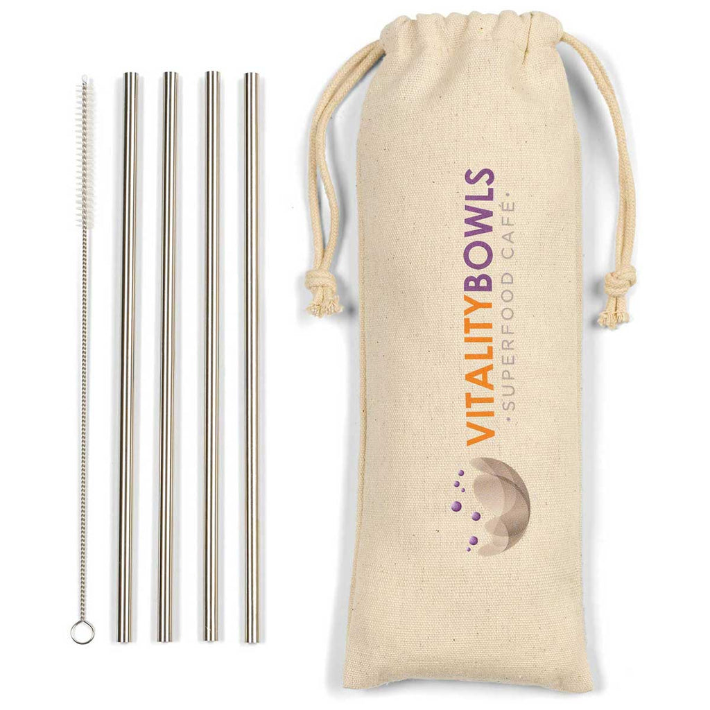 Gemline Stainless Steel Reed Stainless Straw Set
