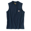 Carhartt Men's Navy Workwear Pocket Sleeveless T-Shirt