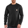 Carhartt Men's Tall Black Force Cotton L/S T-Shirt