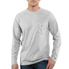 Carhartt Men's Tall Heather Gray Force Cotton L/S T-Shirt