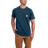 Carhartt Men's Light Huron Heather Force Cotton Short Sleeve T-Shirt