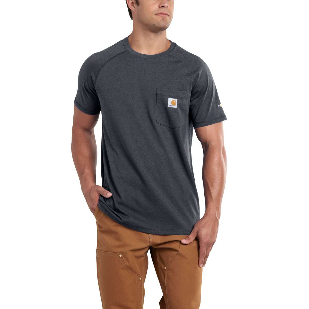 Carhartt Men's Tall Granite Heather Force Cotton Short Sleeve T-Shirt