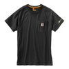 Carhartt Men's Tall Black Force Cotton S/S T-Shirt