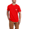 Carhartt Men's Electric Red Force Cotton S/S T-Shirt