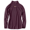 Carhartt Women's Potent Purple Heather Force Quarter Zip Shirt