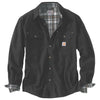 Carhartt Men's Black Weathered Canvas Shirt Jacket