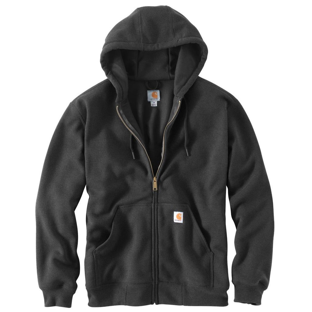 Carhartt Men's Carbon Heather Rutland Thermal-Lined Hooded Zip-Front S