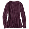 Carhartt Women's Potent Purple Heather Calumet Long Sleeve Crewneck T-shirt