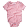Bella + Canvas Infants' Pink Short-Sleeve Baby Rib One-Piece