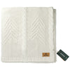 Tentree White Organic Cotton Cable Blanket