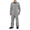 Carhartt Men's Grey Flame-Resistant Traditional Twill Coverall