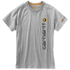 Carhartt Men's Heather Grey Force Cotton Delmont Graphic Short Sleeve T-Shirt