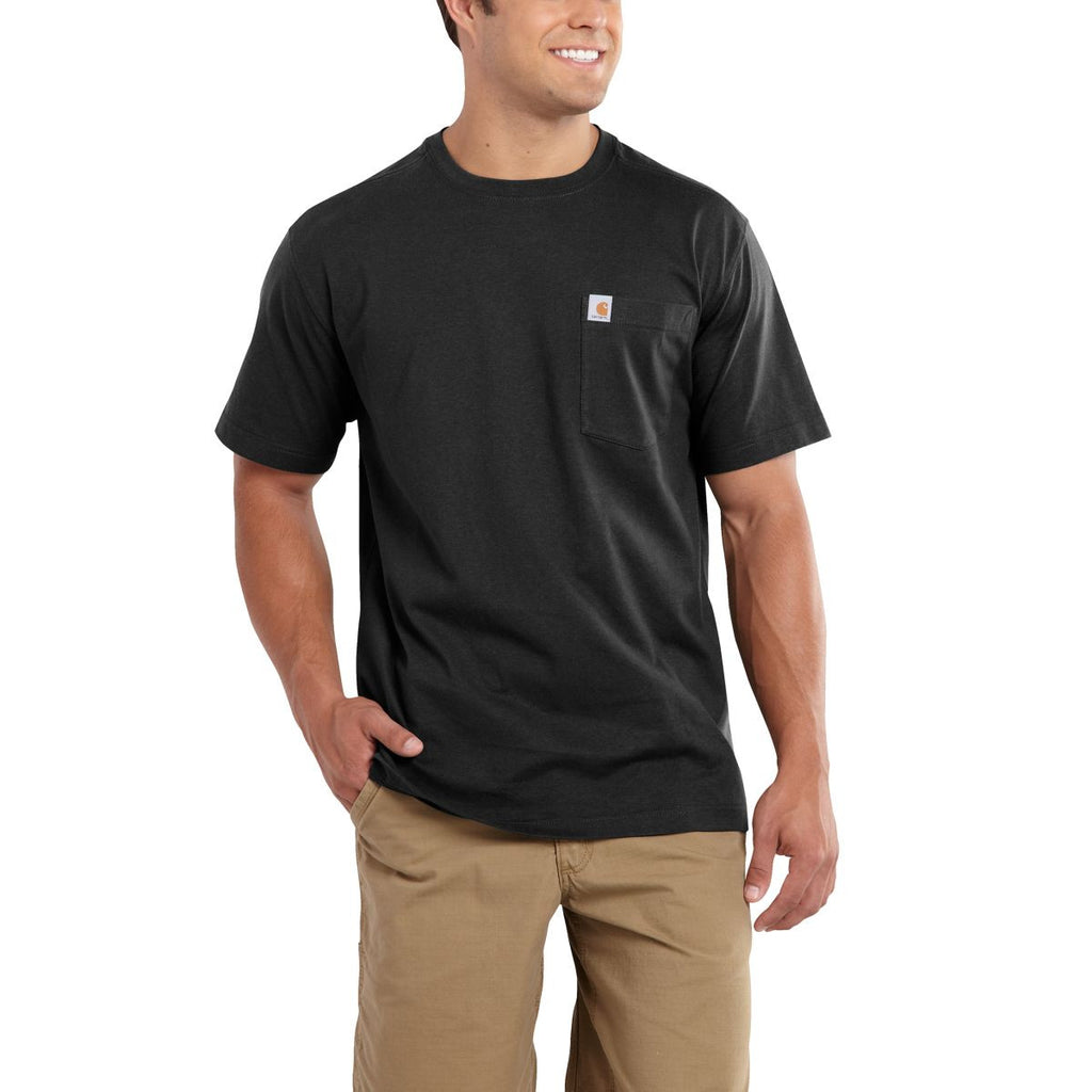 Carhartt Men's Black Maddock Pocket Short Sleeve T-Shirt