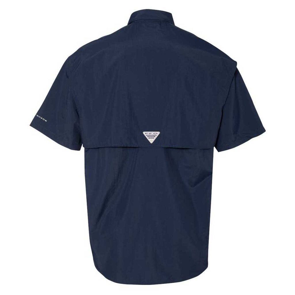 Columbia Men's PFG Bahama II Long Sleeve Fishing Shirt - UPF 30 Sun Protection, Quick-Dry (Collegiate Navy, X-Large Tall)