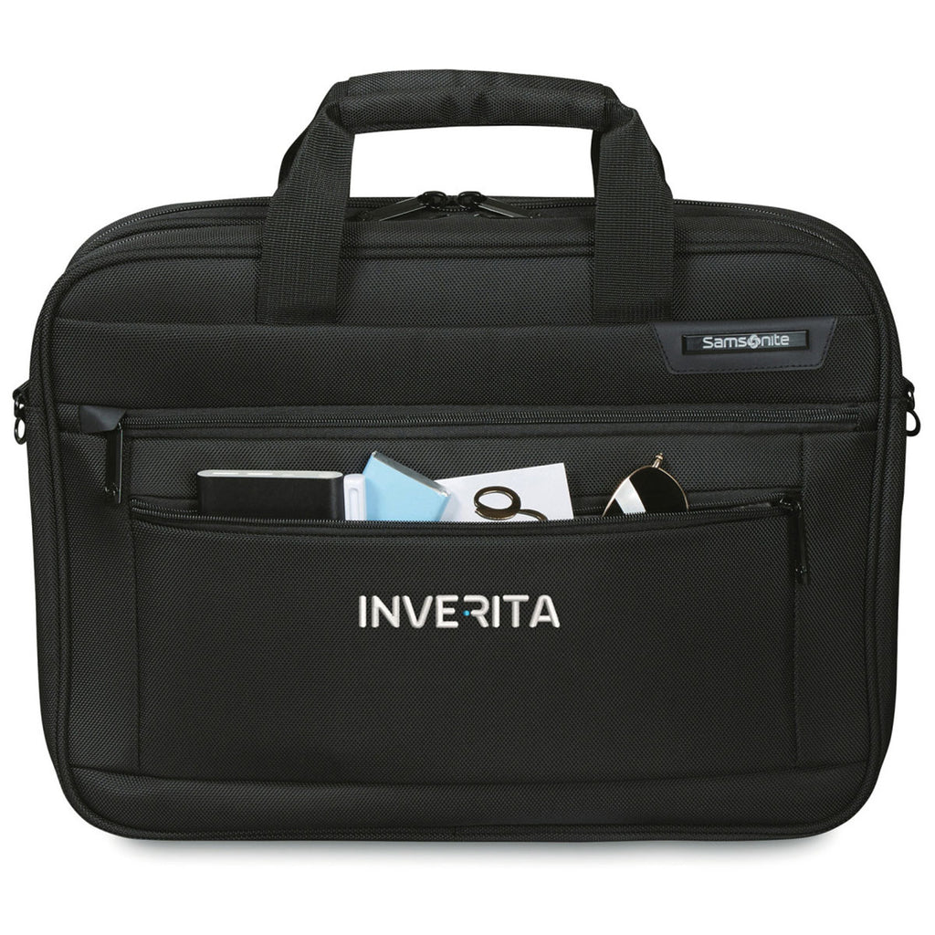 Samsonite Black Classic Business Perfect Fit Two Gusset Computer Portf