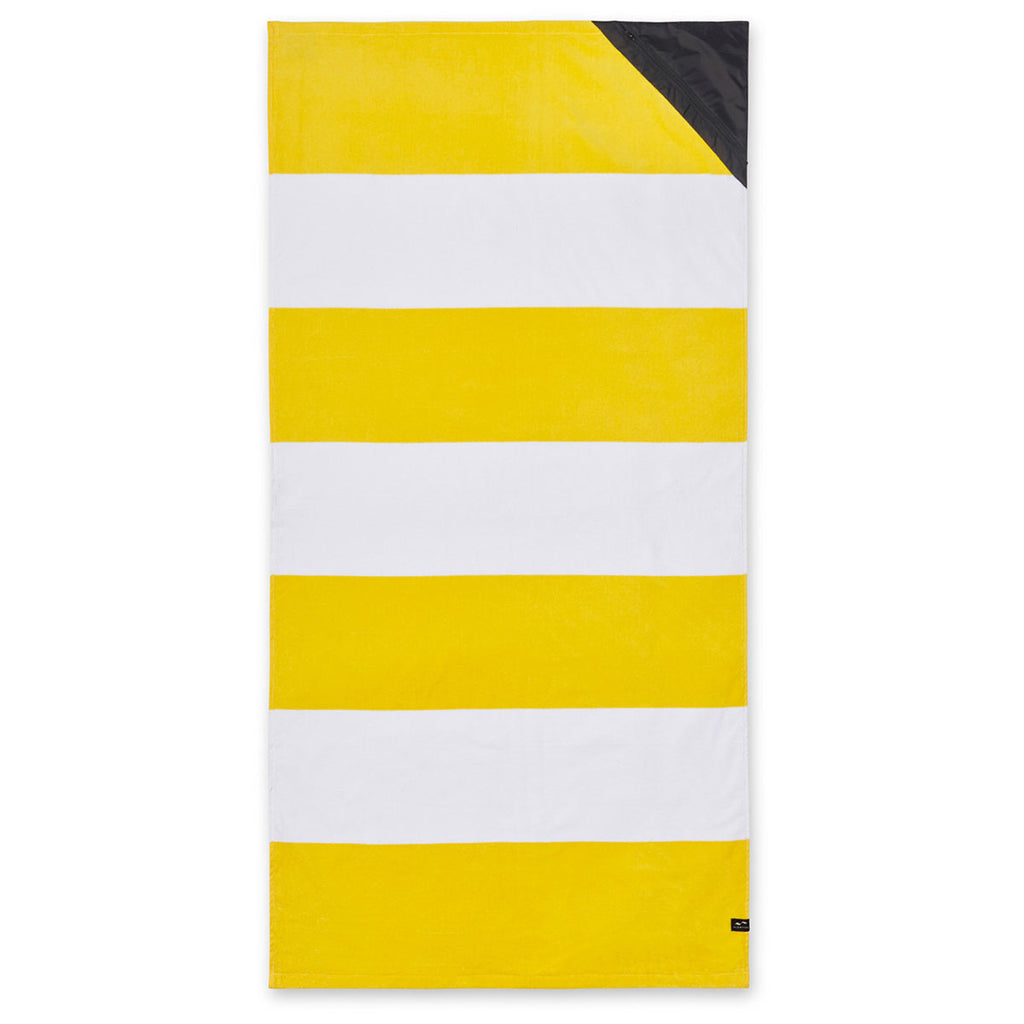 Slowtide Porto Yellow Pocket Beach Towel