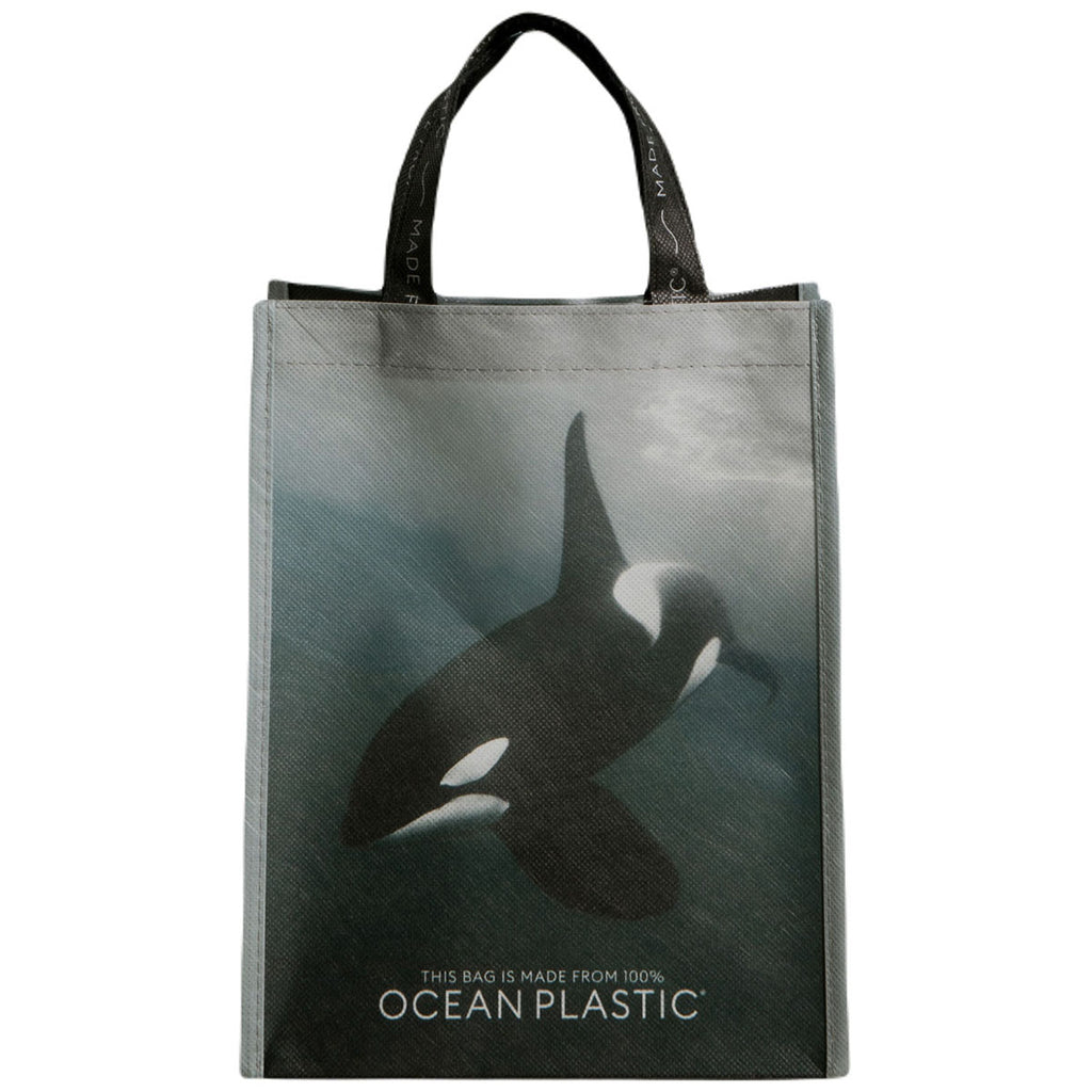 Out of the Ocean Black Reusable Lunch Shopper