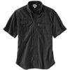 Carhartt Men's Black Foreman Solid Short Sleeve Work Shirt