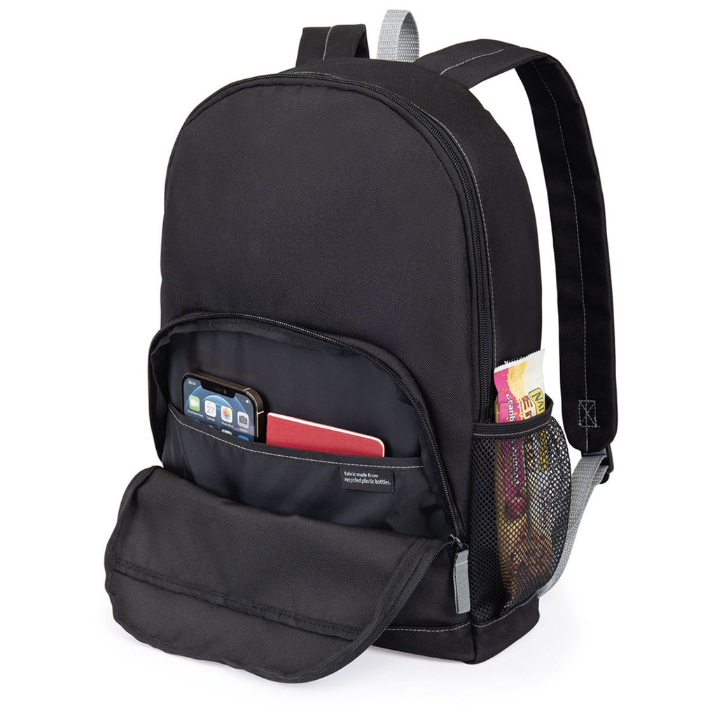 Gemline Medium Grey Repeat Recycled Poly Backpack
