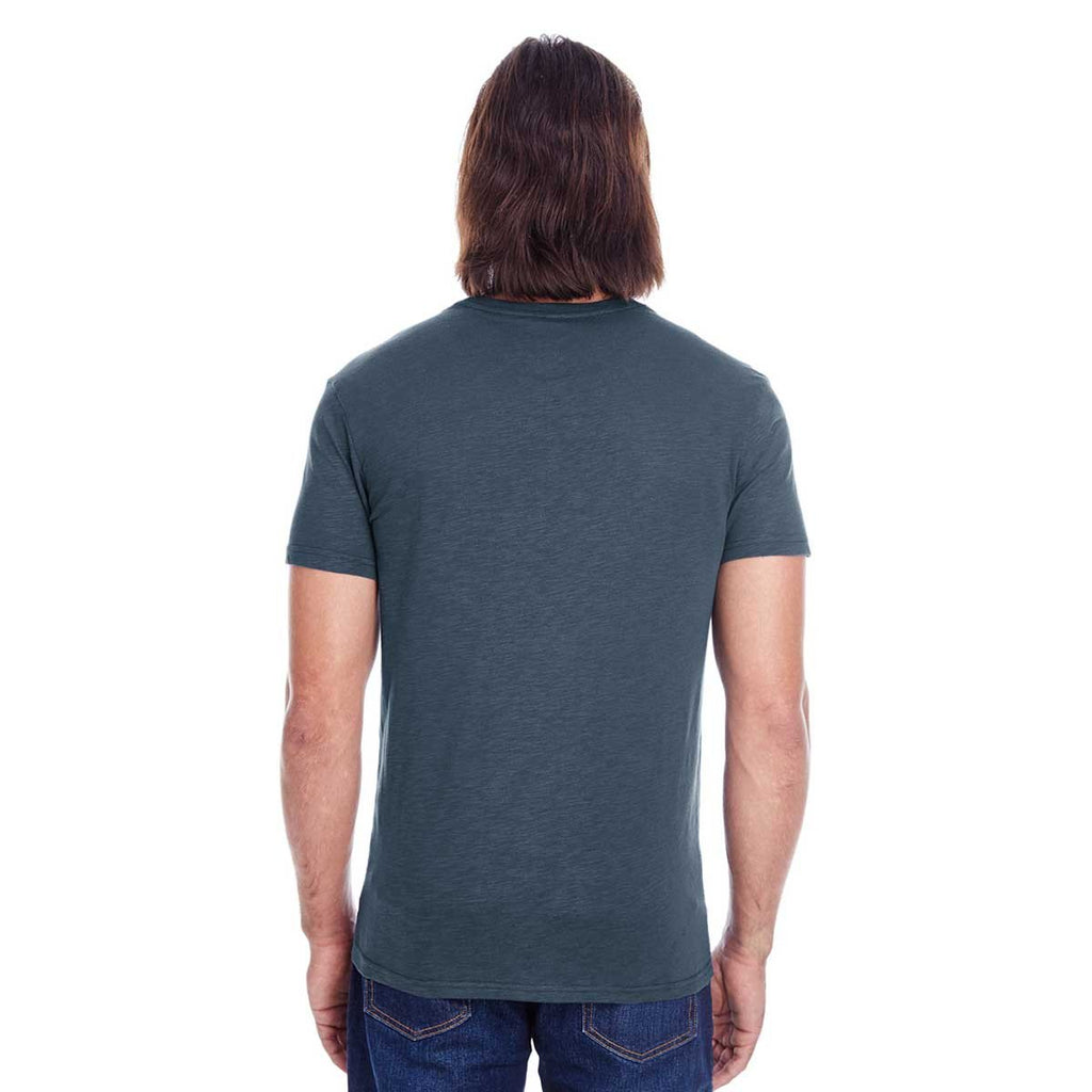 Threadfast Men's Charcoal Slub Jersey Short-Sleeve T-Shirt
