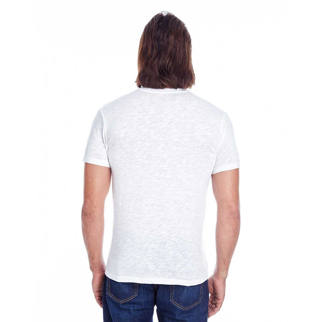 Threadfast Men's White Slub Jersey Short-Sleeve T-Shirt