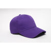 Pacific Headwear Purple Velcro Adjustable Brushed Twill Cap