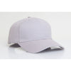 Pacific Headwear Silver Velcro Adjustable Brushed Twill Cap