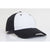 Pacific Headwear White/Black Velcro Adjustable Brushed Twill Cap