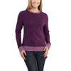 Carhartt Women's Potent Purple Heather Pondera Crewneck Shirt