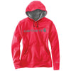 Carhartt Women's Bright Coral Heather Force Extremes Signature Graphic Hooded Sweatshirt