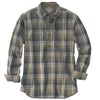 Carhartt Men's Burnt Olive Bellevue Long Sleeve Shirt