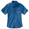 Carhartt Men's Federal Blue Force Ridgefield Solid SS Shirt