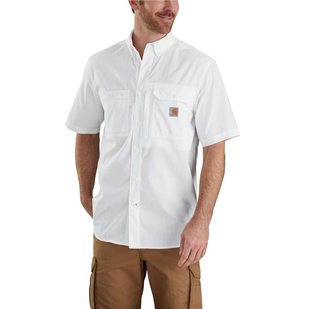 Carhartt Men's White Force Ridgefield Solid SS Shirt
